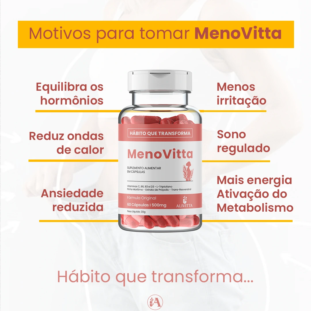 6 Meses - MENOVITTA – Equilíbrio, Bem-Estar e Suporte à Menopausa