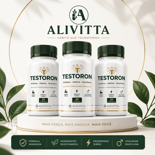 3 TESTORON Energia, presença e desempenho para homens que querem voltar ao controle