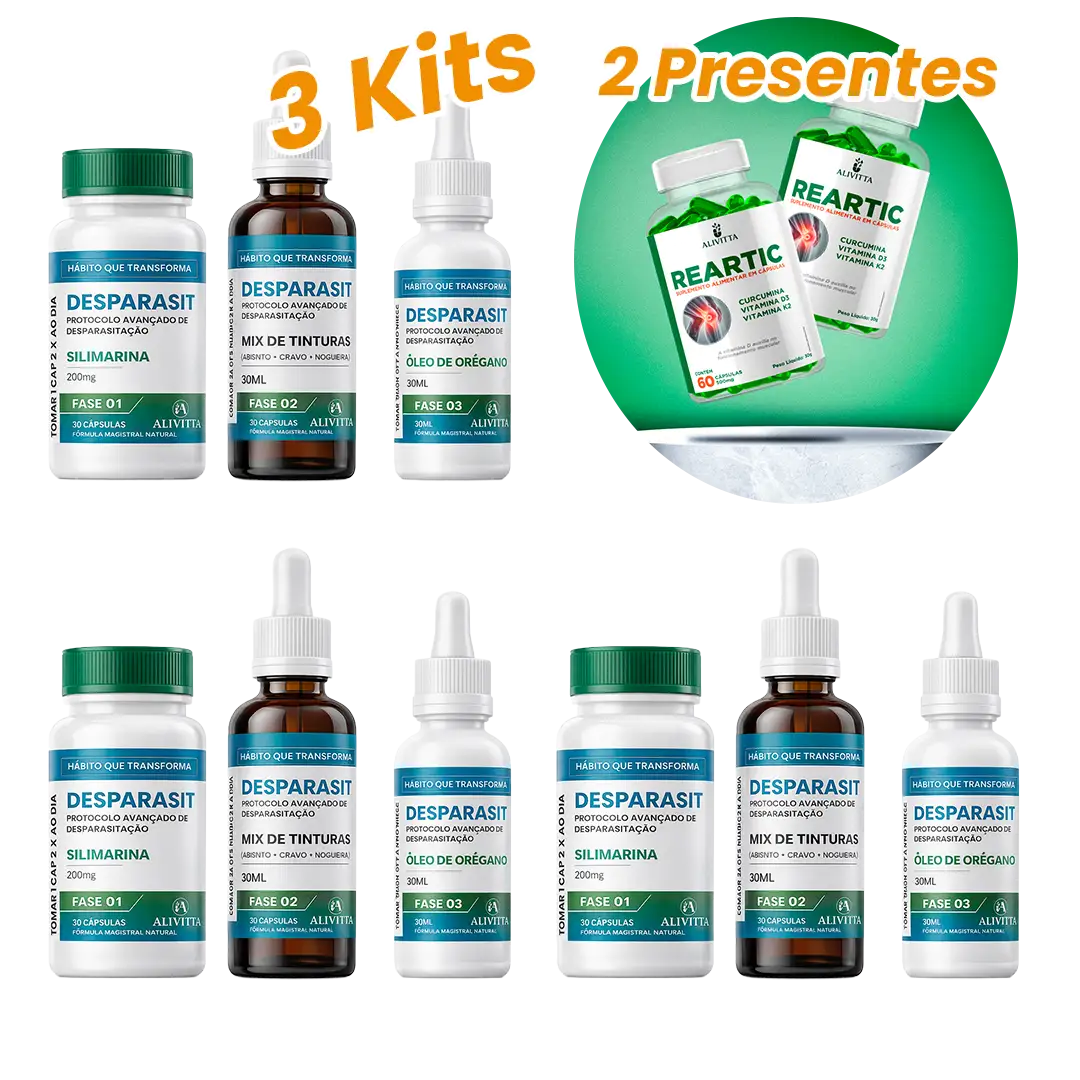 3 Desparasit – Protocolo Natural de Desparasitação | Formulação Magistral Natural