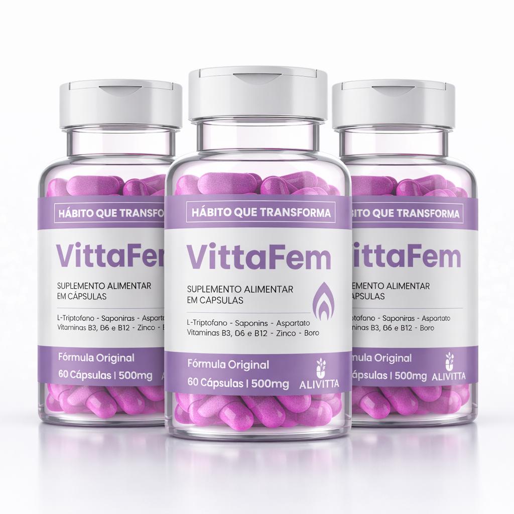 3 Meses - VittaFem - Libido – Energia, Vitalidade e Desejo Natural