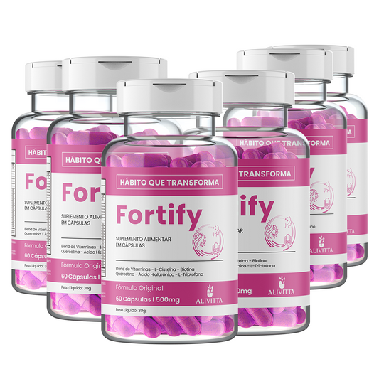 6 Meses - FORTIFY – Crescimento, Fortalecimento Capilar e Saúde da Pele
