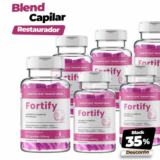 6 Meses - FORTIFY – Crescimento, Fortalecimento Capilar e Saúde da Pele