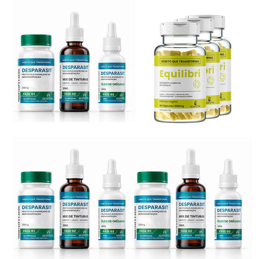 3 Desparasit – Protocolo Natural de Desparasitação - 3 Brindes | Formulação Magistral Natural