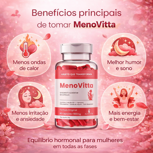 12 Meses - MENOVITTA – Equilíbrio, Bem-Estar e Suporte à Menopausa